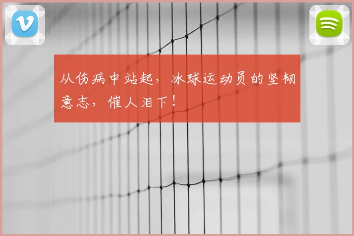 从伤病中站起，冰球运动员的坚韧意志，催人泪下！